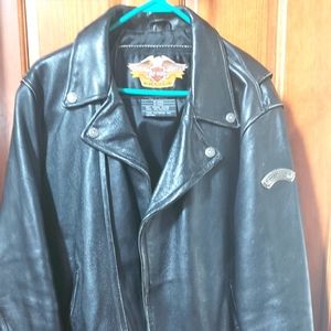 HD Mens Leather Riding Jacket